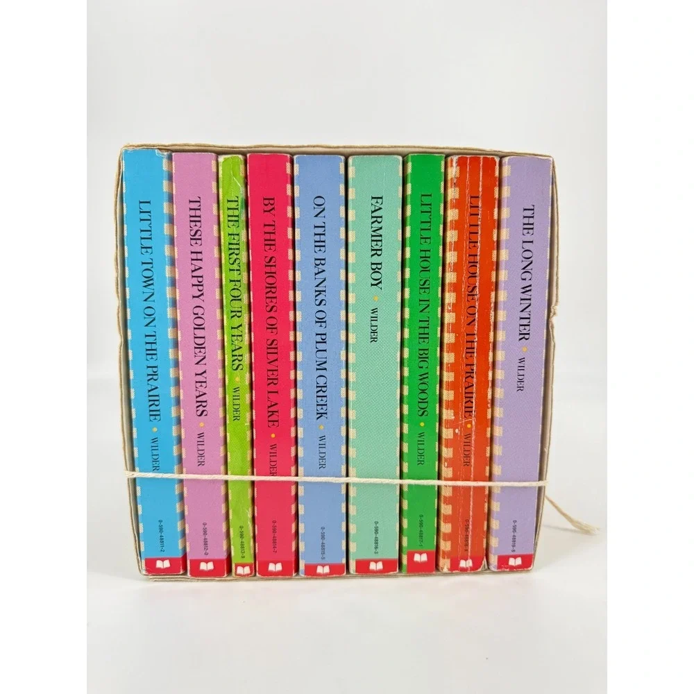 Little House Books Complete 9 Vol Set Laura Ingalls Wilder Vintage PB Box